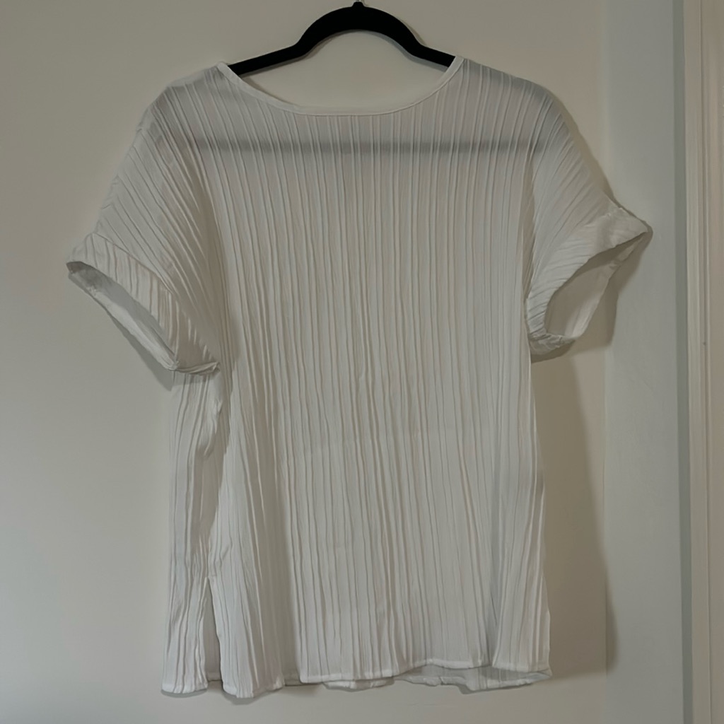 White Pattern Blouse